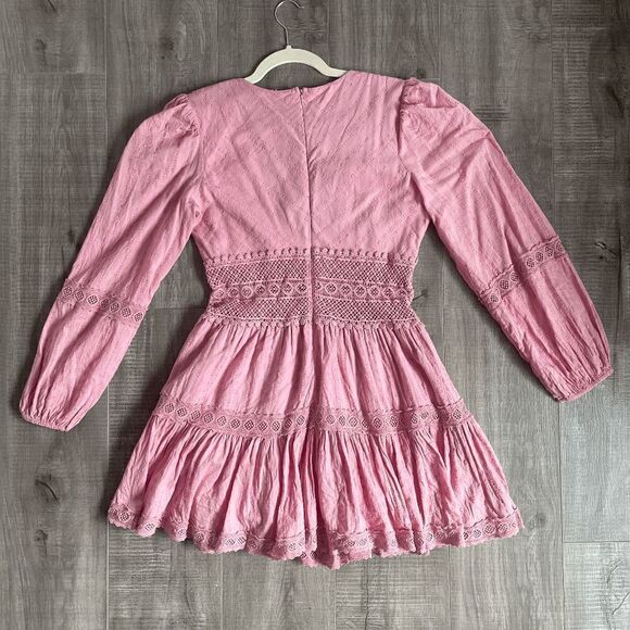 Free People The Delightful Mini Dress Size 6 - Picture 3 of 9